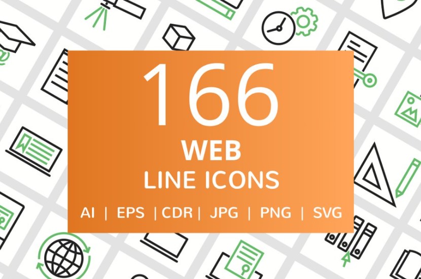 [Creativemarket] 166 Web Line Icons_0.jpg